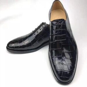 2023 Best-Selling Shoes For Men Goodyear Crocodile Leather Official Shoes For Men Alligator Leather Mens Dress Shoes