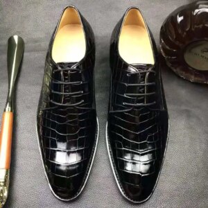 2023 Hot Selling Goodyear Shoes Men Formal Suitable Crocodile Men Genuine Leather Shoes Smart Elegant Shoes For Men