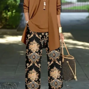 Plus Size 1XL-5XL Women's Fashion Three-Piece Outfit Set Ladies Casual Long Sleeve Cardigan Tank Top and Long Pants Outfits - AliExpress 200000345