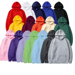 Men's and Women's Solid Color Pocket Hoodies Sports Fitness Sweatshirts Fashionable Casual Pullovers Multi Color -  200000343